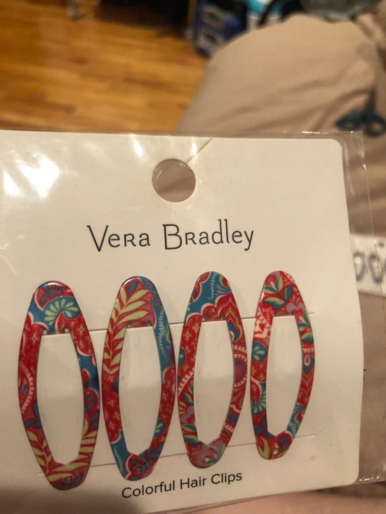 Vera Bradley Snap Hair Pin Lot 4 PC. Brand New $53 Whimsical Southern Prep main image 8